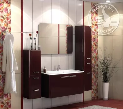 Тумба Валенсия 110 гранат Акватон 1A123701VA340