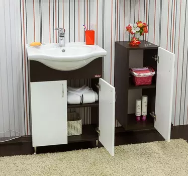 Тумба венге/белый 56 см Sanflor Мокко H0000000035