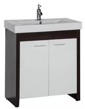 Тумба венге/белый 72 см Aquanet Тиана 00183654