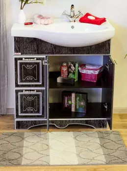 Тумба венге серебряная патина 79,8 см Sanflor Адель H0000001083