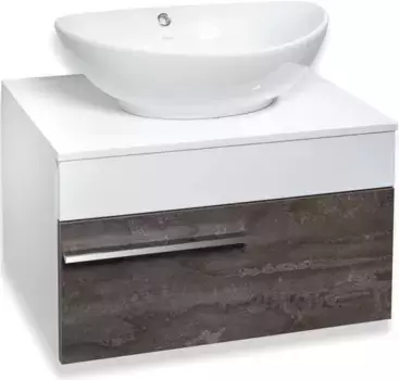 Тумба железный камень/белый 65 см Runo Вудлайн 00-00001341