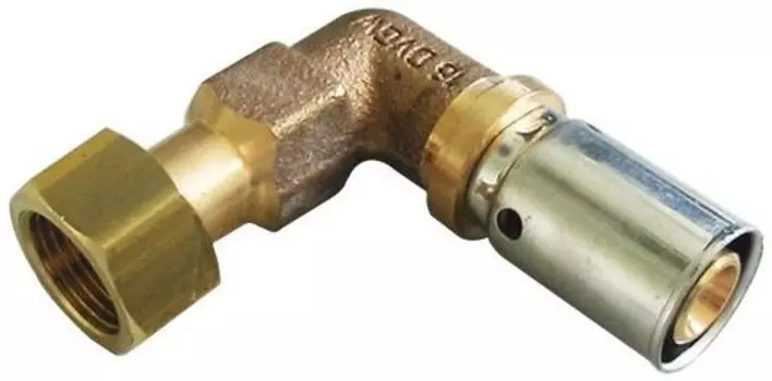 Угольник пресс с накидной гайкой 16 х 3/8" Oventrop 1512751