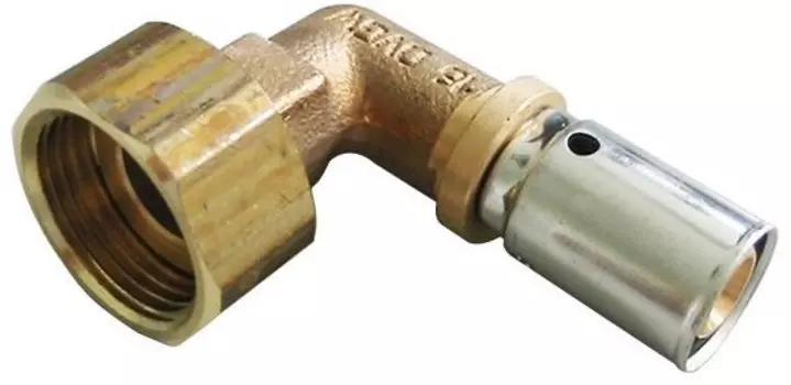 Угольник пресс с накидной гайкой 16 х 3/4" Oventrop 1512753