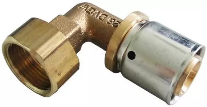 Угольник пресс с накидной гайкой 26 х 3/4" Oventrop 1512757