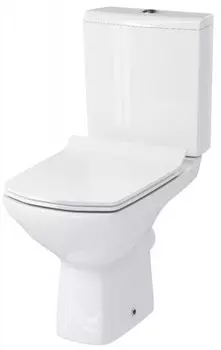 Унитаз-компакт безободковый с сиденьем микролифт Cersanit Carina KO-CAR011-3/5-COn-S-DL
