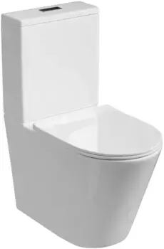 Унитаз-компакт безободковый с сиденьем микролифт Grossman GR-4458S