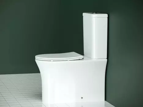 Унитаз-компакт безободковый с сиденьем микролифт Ceramica Nova Star CN1904