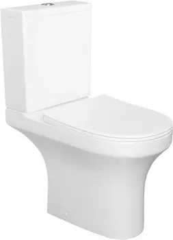 Унитаз-компакт безободковый с сиденьем микролифт Damixa Skyline DX35C8600SC