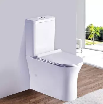 Унитаз-компакт безободковый с сиденьем микролифт Esbano Esla