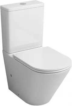 Унитаз-компакт безободковый с сиденьем микролифт Grossman GR-4449S