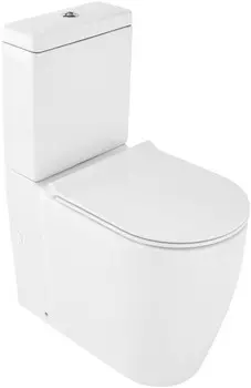 Унитаз-компакт безободковый с сиденьем микролифт Jacob Delafon Soprano UJAK102-0 + ETAK212-0 + E33127-0
