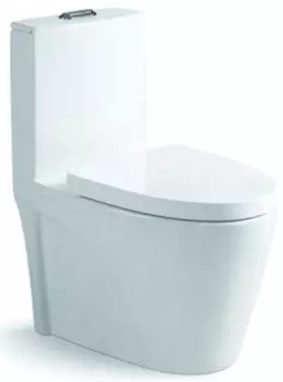 Унитаз-компакт безободковый с сиденьем микролифт SantiLine SL-5012