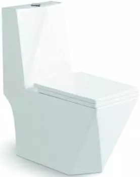 Унитаз-компакт безободковый с сиденьем микролифт SantiLine SL-5013