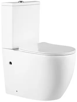 Унитаз-компакт безободковый с сиденьем микролифт Vincea Evo VT2-34