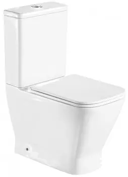 Унитаз-компакт безободковый с сиденьем микролифт WeltWasser Rotbach 001GL-WT