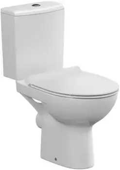Унитаз-компакт Cersanit Nature A65410 безободковый, с сиденьем микролифт, белый
