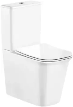 Унитаз-компакт Ceruttispa Arno CT7838 безободковый, с сиденьем микролифт, белый