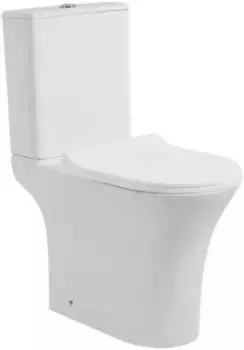 Унитаз-компакт Ceruttispa Bernina CT7193 безободковый, с сиденьем микролифт, белый