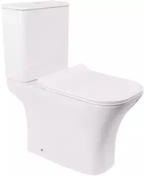 Унитаз-компакт Ceruttispa Vettore CT9240 безободковый, с сиденьем микролифт, белый матовый