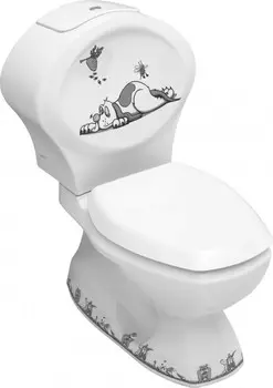 Унитаз-компакт с сиденьем микролифт Serel Children 8702DOGR