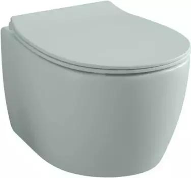 Унитаз подвесной Allen Brau Fantasy 4.11004.MT безободковый, мятный