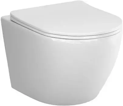 Унитаз подвесной Am.Pm Like AquaSpin C801900SC безободковый, торнадо, с сиденьем микролифт, белый
