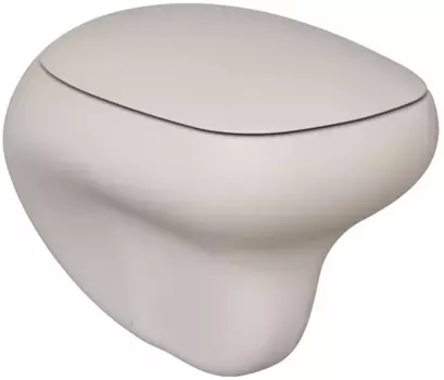 Унитаз подвесной Ambassador Diamond 123T20401R безободковый, бежевый матовый