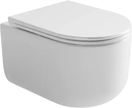 Унитаз подвесной Ceramica Nova Ulma CN4006 безободковый, с сиденьем микролифт, белый