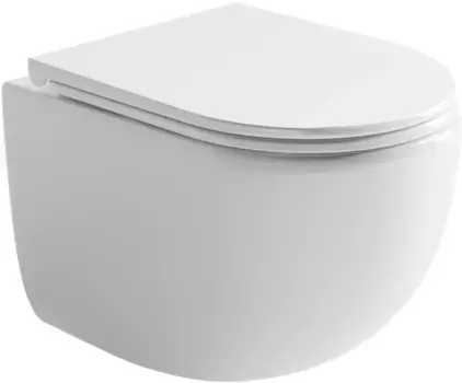 Унитаз подвесной Ceramica Nova Up CN4007 безободковый, торнадо, с сиденьем микролифт, белый