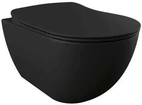 Унитаз подвесной Creavit Free FE320-11SM00E-0000 черный матовый