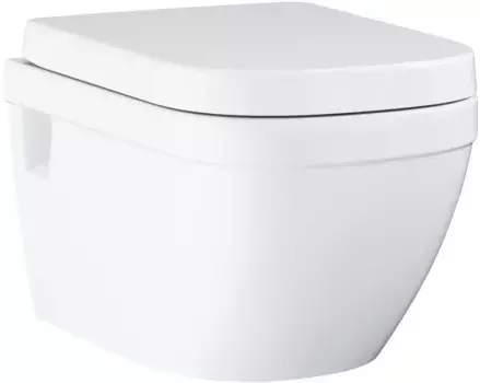 Унитаз подвесной Grohe Euro Ceramic 39703000 безободковый, с сиденьем микролифт, альпийский белый