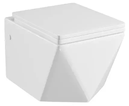 Унитаз подвесной Grossman GR-4481 безободковый, с сиденьем микролифт, белый