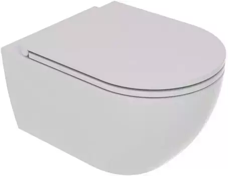 Унитаз подвесной GSG Like LKWCSO019 безободковый, дымчатый матовый