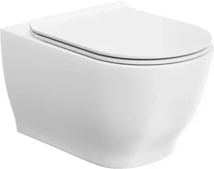 Унитаз подвесной Kerama Marazzi Modula MO.wc.02 безободковый, белый глянец