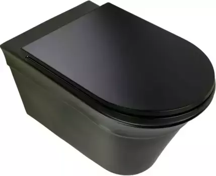 Унитаз подвесной Migliore Monaco 32063 безободковый, черный матовый