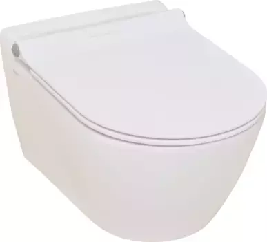 Унитаз подвесной Serel Smart SM25SL с сиденьем микролифт, белый