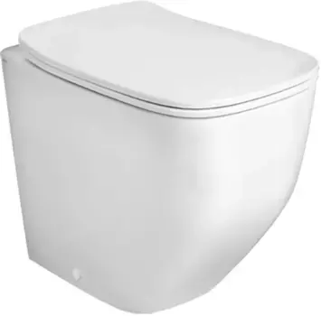 Унитаз приставной AXA White Jam WCFS3312601 безободковый, с сиденьем микролифт, белый глянец