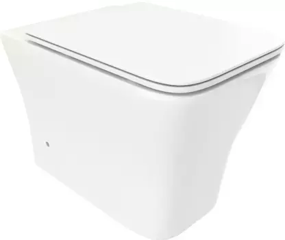 Унитаз приставной Ceruttispa Marmolada F CT8906 безободковый, с сиденьем микролифт, белый