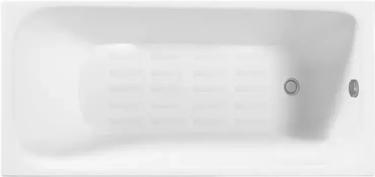 Ванна чугунная Delice Continental Plus DLR230634-AS 170x70 см, с антискользящим покрытием, белый