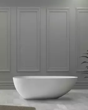 Ванна из литьевого мрамора 160x75 см Abber Stein AS9611-1.6