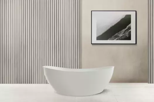 Ванна из литьевого мрамора 163x85 см Abber Stein AS9615-1.6