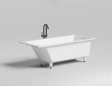 Ванна из литьевого мрамора 169,8x75 см Salini S-Sense Cascata 104113G