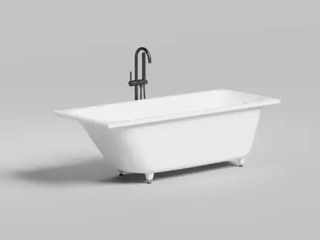 Ванна из литьевого мрамора 170x70 см Salini S-Sense Orlanda Kit 102111M