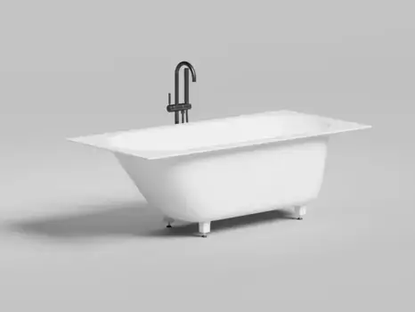 Ванна из литьевого мрамора 170x80 см Salini S-Sense Ornella Kit 102414G