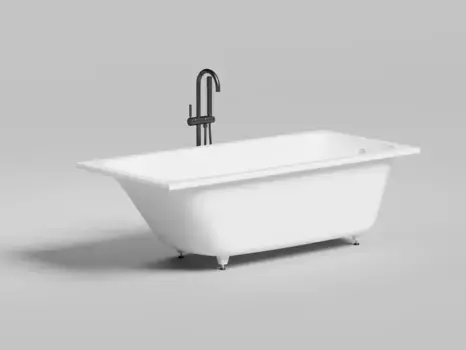 Ванна из литьевого мрамора 170x80 см Salini S-Stone Orlanda 102026M