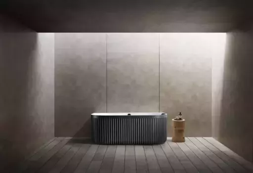 Ванна из литьевого мрамора 170x80 см Abber Leipzig AM9916BW