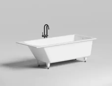 Ванна из литьевого мрамора 180x80 см Salini S-Sense Cascata 104213G