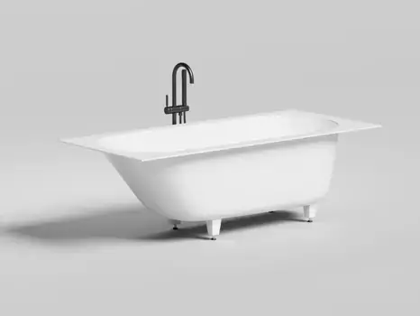 Ванна из литьевого мрамора 180x80 см Salini S-Stone Ornella Kit 102422M