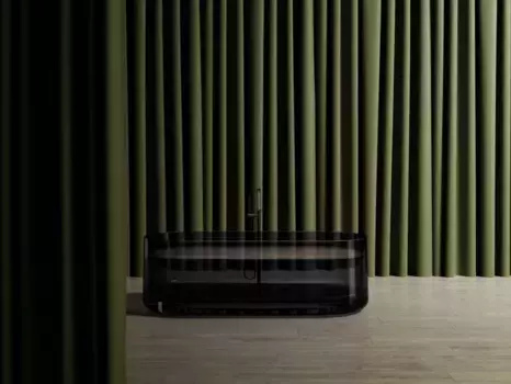 Ванна из полиэфирной смолы 170x75 см Abber Kristal AT9708Onyx