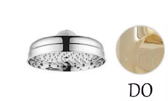 Верхний душ, диаметр 200 мм золото 24 карат Cezares CZR-SP6-20-03/24